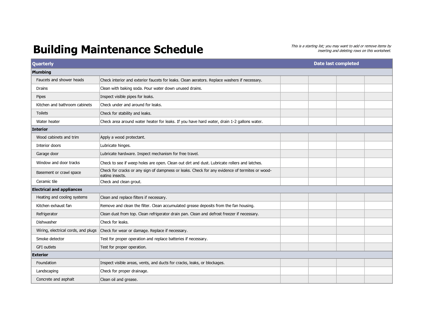 Maintenance Ticket Template