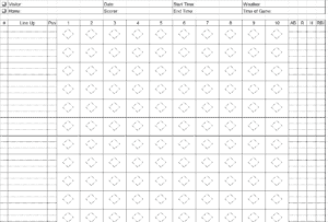 Printable 13+FREE Baseball Score Sheet Templates - Word Excel Formats