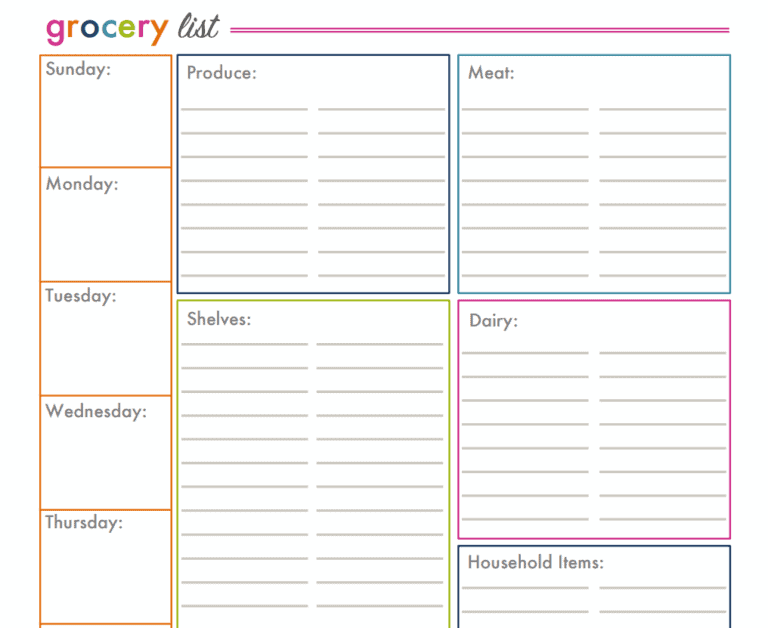 10+ Printable Grocery Inventory List Templates [EXCEL, WORD, PDF ...