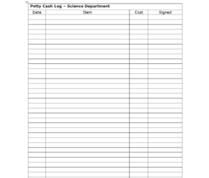 18+ FREE Petty Cash Log Templates [EXCEL & WORD] - Word Excel Formats