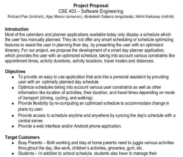 12 Sample Software Project Proposal Templates [PDF & WORD] - Word Excel ...