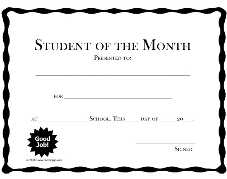 8 BEST Student Award Certificate Templates [WORD, PDF, PPTX] - Word ...