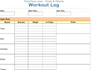 15 Useful Excel Workout Log Templates - Word Excel Formats